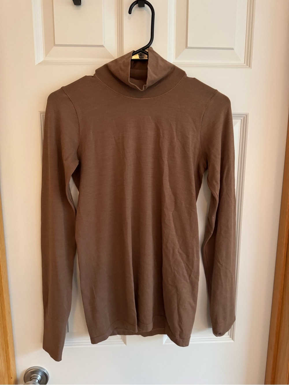 Womens Brown Turtleneck Shirt